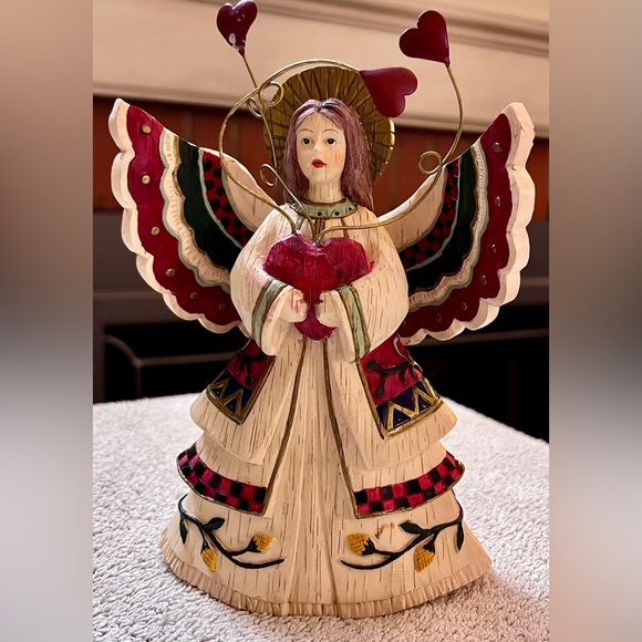 Kathy Killip Angel Heart Figurine Demdaco 1999 Vintage Valentine's Day - Picture 1 of 11